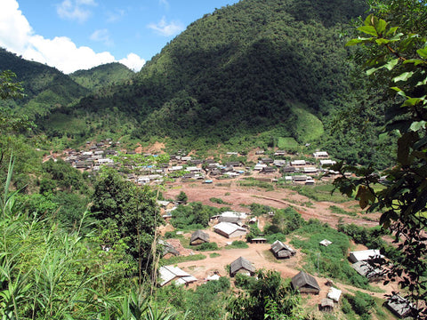 The village of Gua Feng Zhai, along the Laos border with China