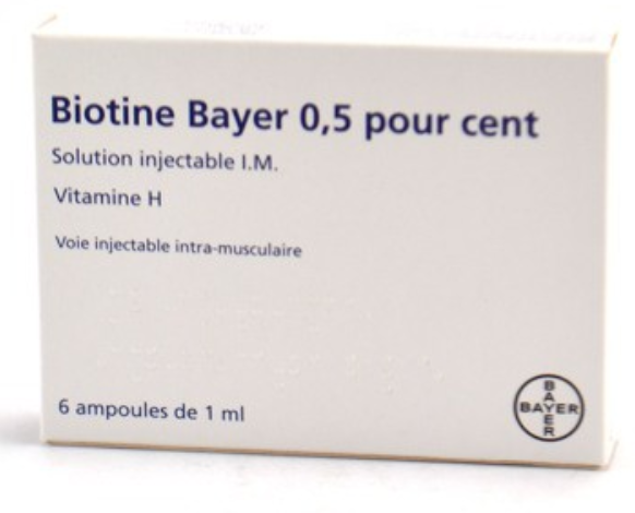 Biotin 0.5%, Vitamin H, I.M. injectable - 6 x 1ml vials – aesthetic-essentials