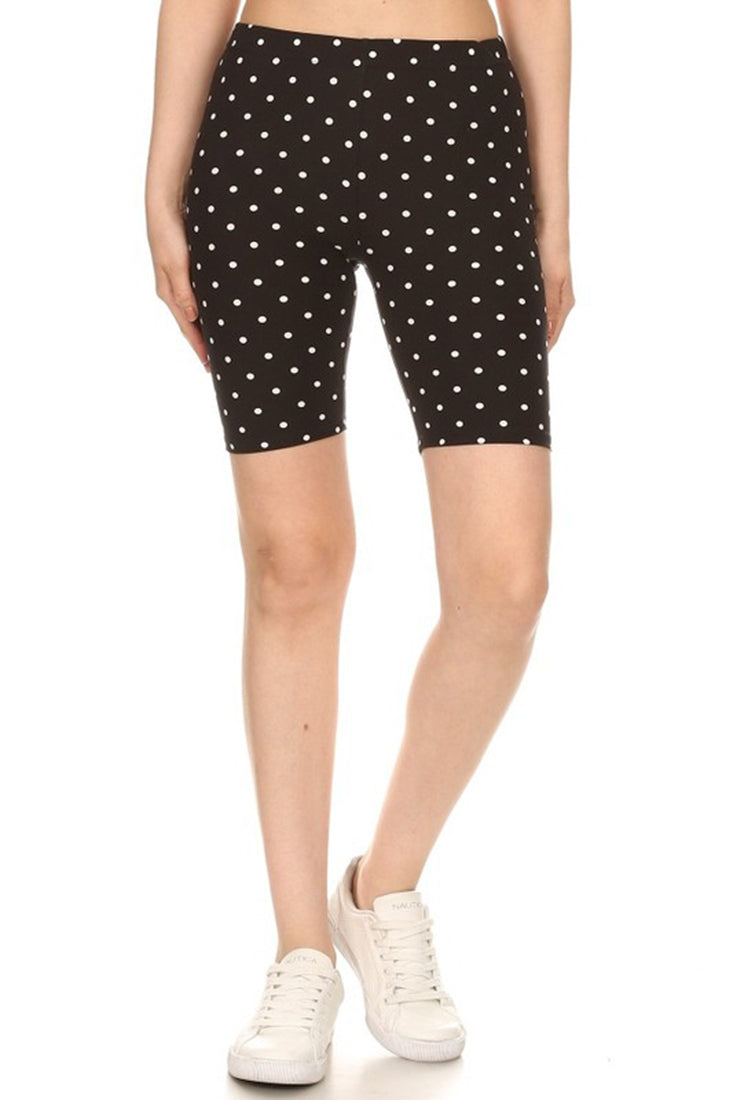 polka dot biker shorts