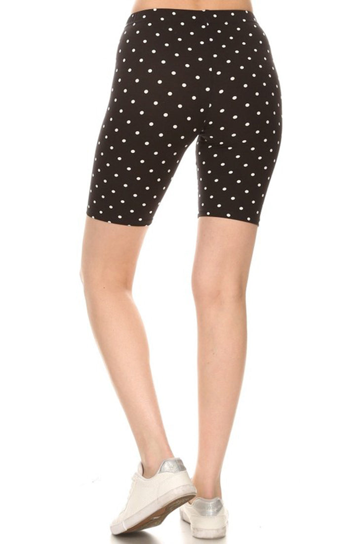 polka dot biker shorts