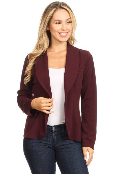 Lightweight Casual Open Front Blazer