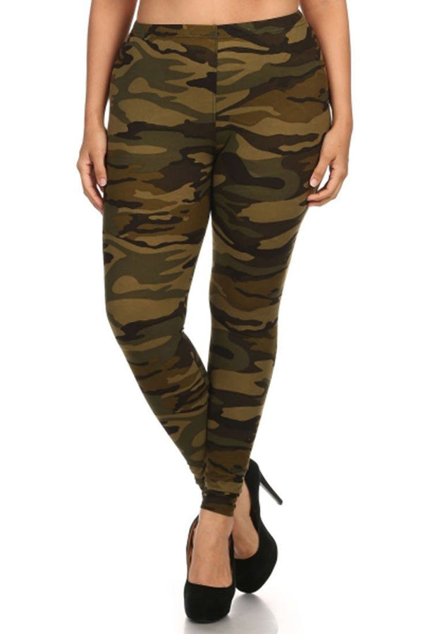 Print Leggings Camouflage Army (N021-OS) : : Clothing