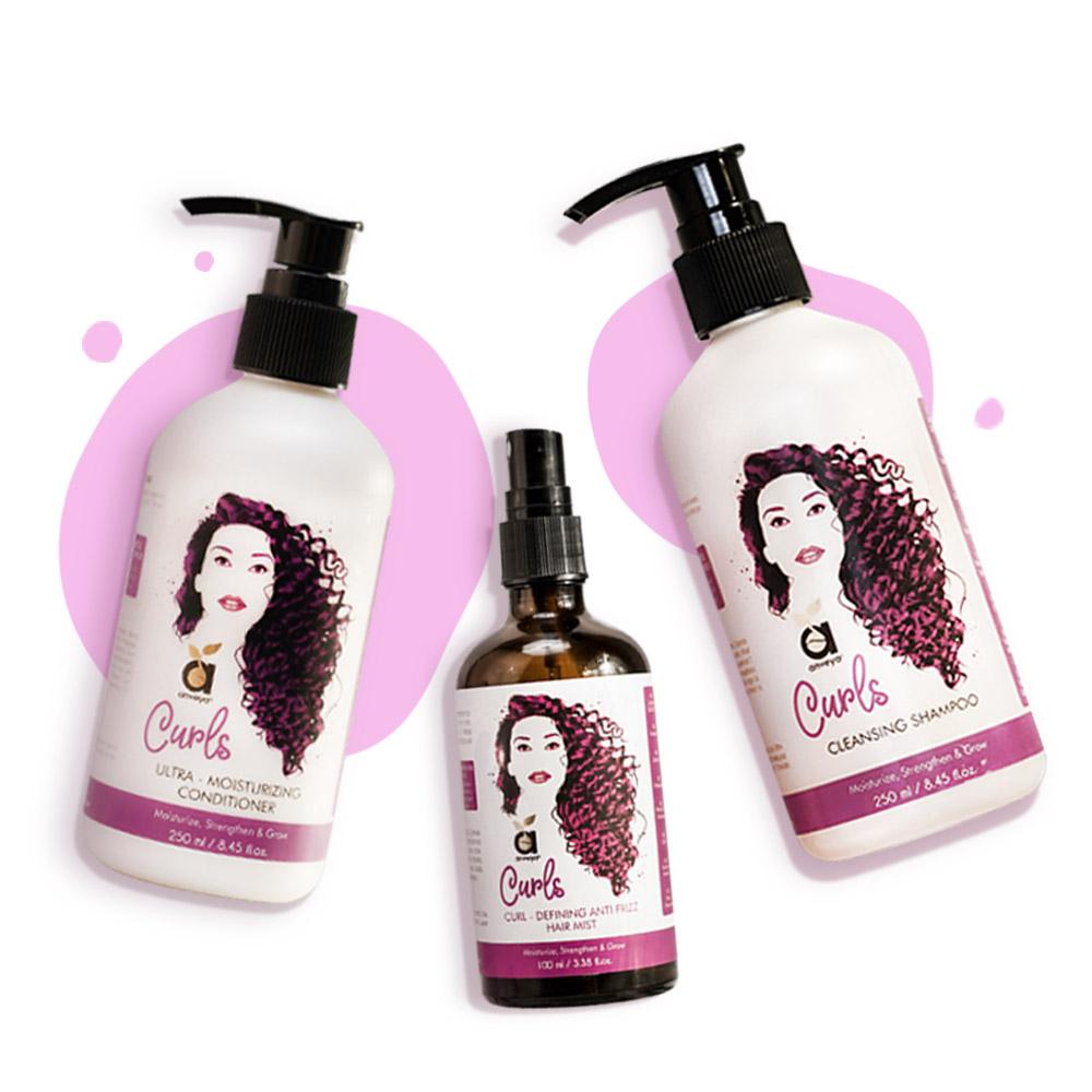 CURLS HAIR CARE COMBO SHAMPOO CONDITIONER  HAIR MIST FOR BOUNCY  T   Curlsboutique