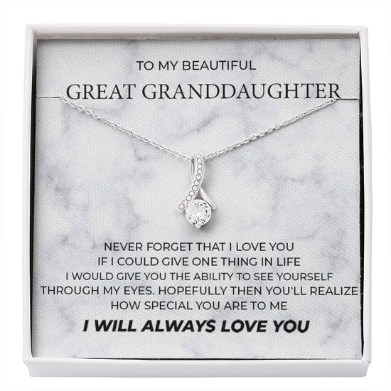 To My Beautiful Great Granddaughter - Alluring Necklace
