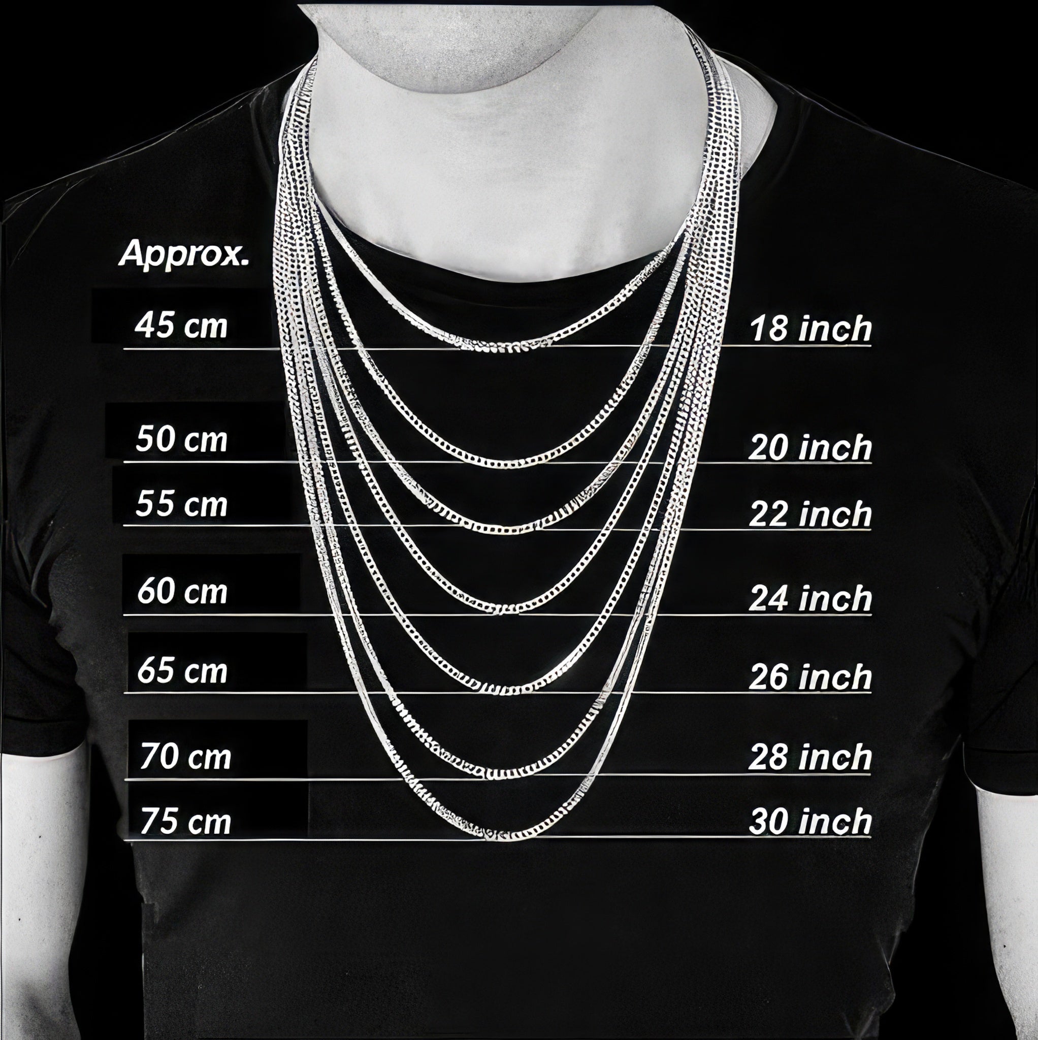 Choosing Chain/Necklace Length - Sofia.net