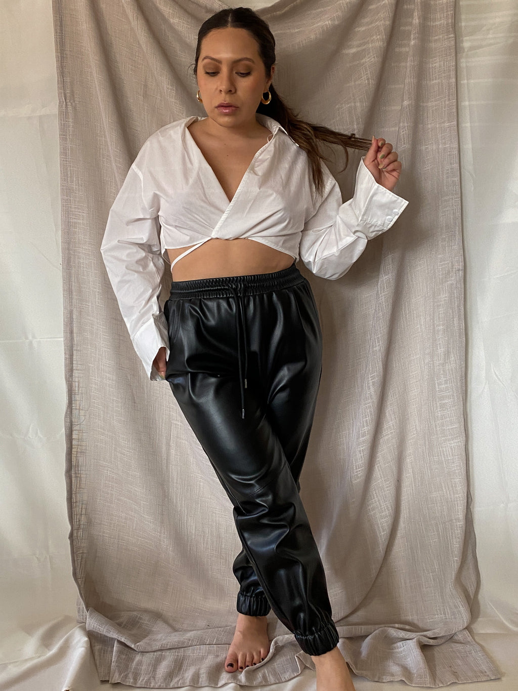 SIZE SMALL Dream Catcher Faux Leather Pants – Elle Rae Boutique