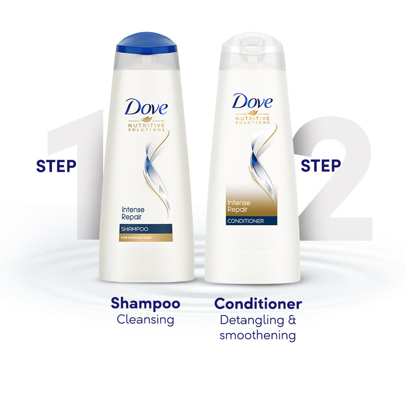 Dove Intense Repair Shampoo 1 Litre  Conditioner 175ml Combo  For Dry  and Damaged Hair  Enriched with Fibre Actives  Strengthening Shampoo for  Smooth  Strong Hair  DesiDime