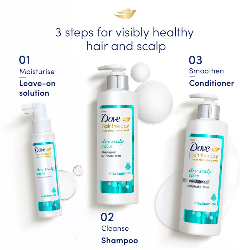 Dove Hair Therapy Dry Scalp Care Shampoo Sulphate and Parabens Free With  Niacinamide Buy Dove Hair Therapy Dry Scalp Care Shampoo Sulphate and  Parabens Free With Niacinamide Online at Best Price in