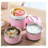 Lunch Box Isotherme Inox Tiffin Indienne Rose