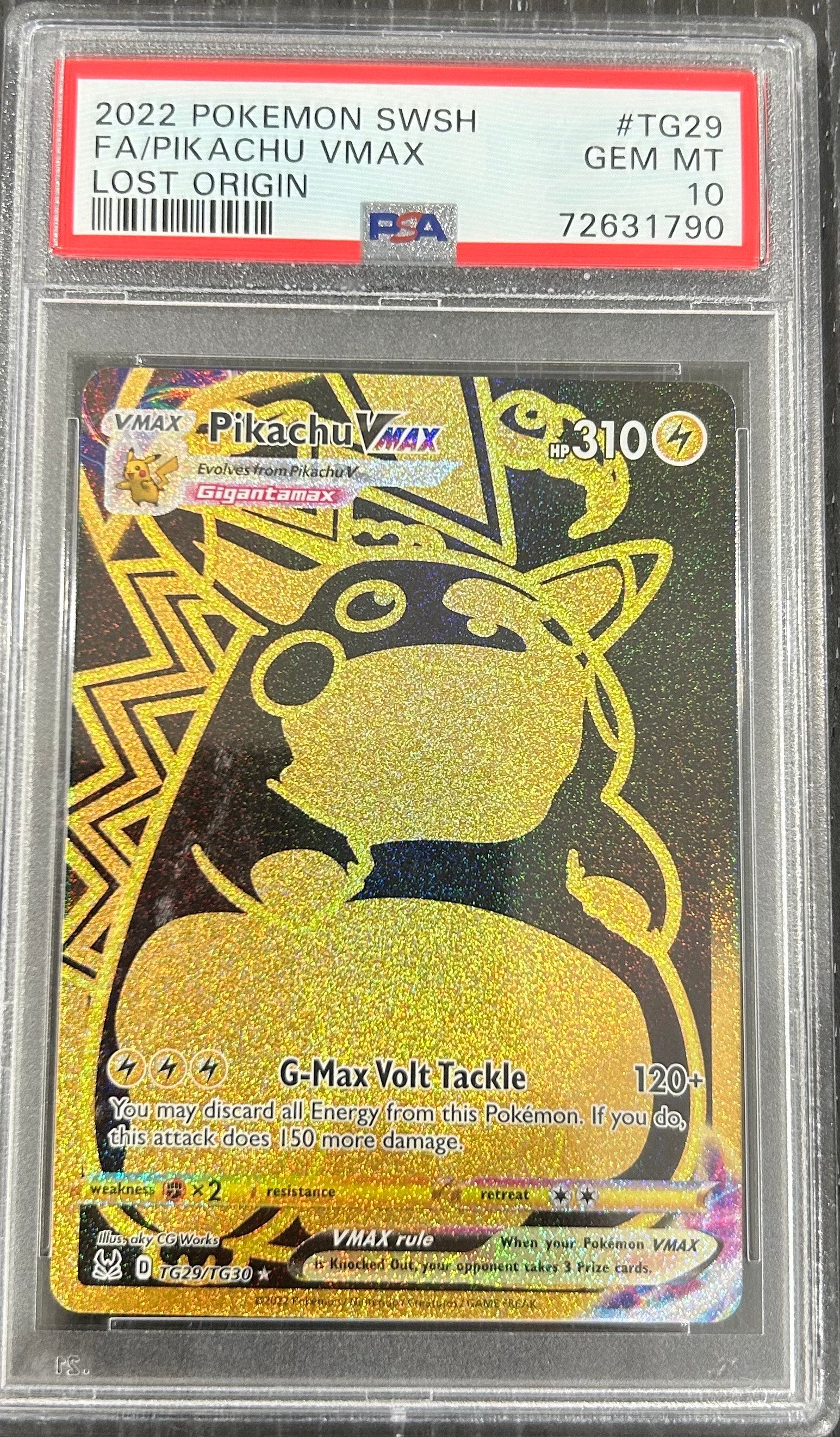 2022 Pokemon Pikachu VMAX PSA 10