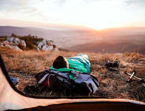 Isomatte für das Camping im Herbst