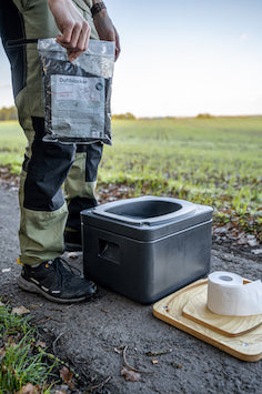 Use of a composting toilet