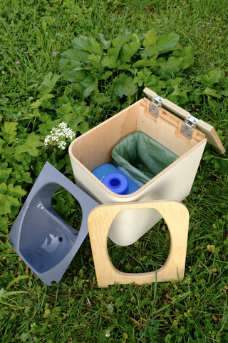 Interior of a Composting Toilet