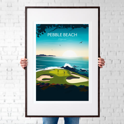 Cypress Point Golf Print, Pebble Beach California – Dibdaub