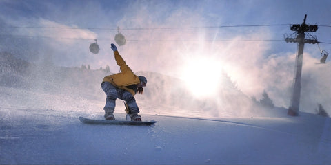 Freerider Snowboarderin