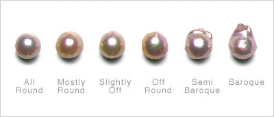 Different Shapes of Akoya Pearls