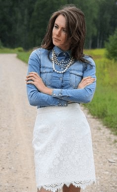 Wear Pearls with Jeans and Denim