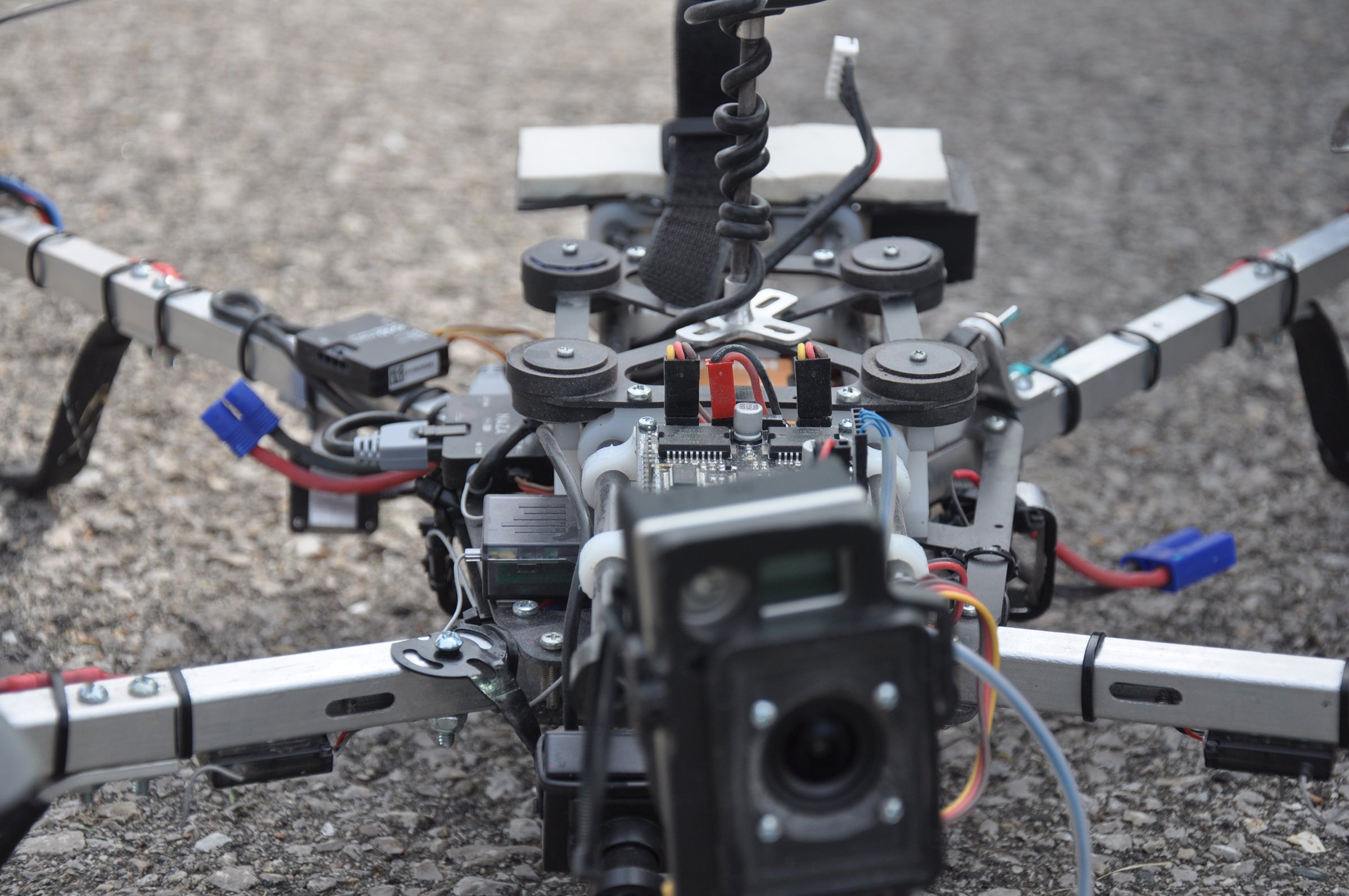 Isolating the camera and GPS of a quadcopter