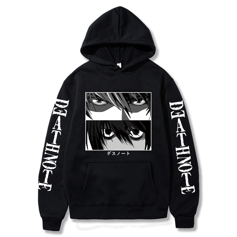 Death Note Hoodie Kira And L Geekime Anime Store
