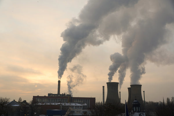 chimney of a thermal power plant