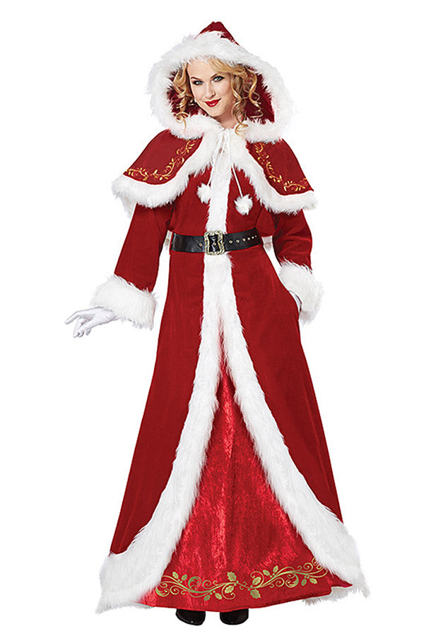 Womens Santa Outfit Mrs Claus Christmas Costume - PINK QUEEN – PinkQueenShop