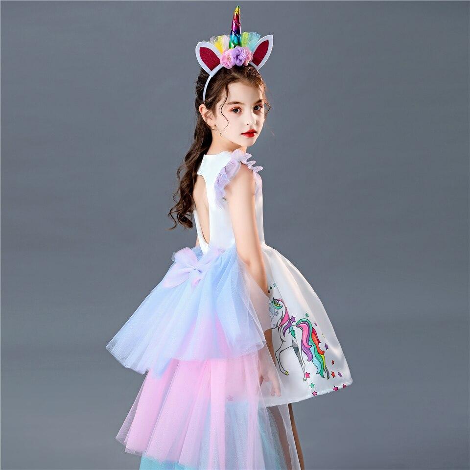 Girls Princess Halloween Unicorn Tutu Dress