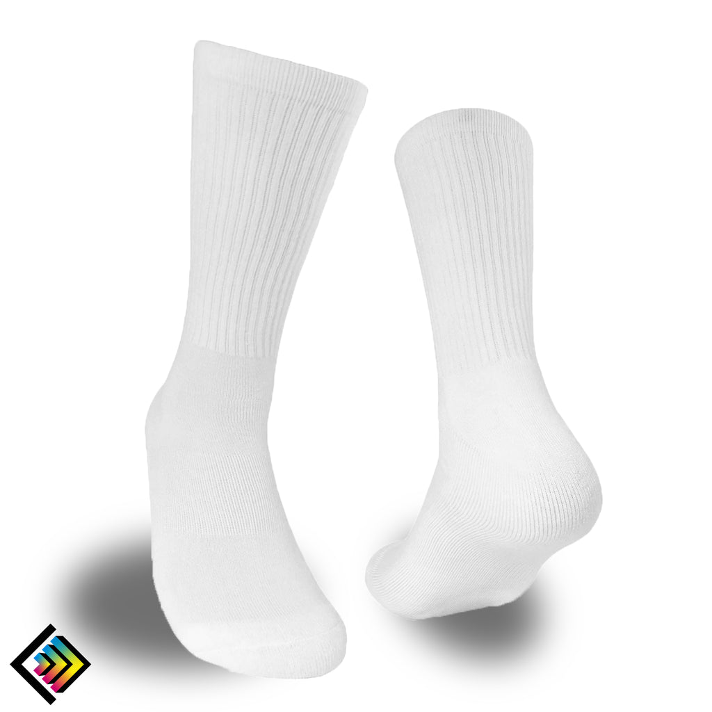 Sublimation Crew Socks - Sizes 10-13 – REAL BLANKS