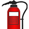 Water Mist Fire Extinguishers are Signal Red with a White Panel above the Instructions