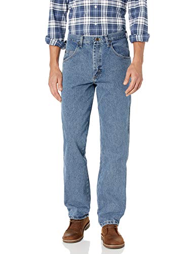 Wrangler Men's Rugged Wear Jean, Grey Indigo, 44x30 – NineFit - Singapore