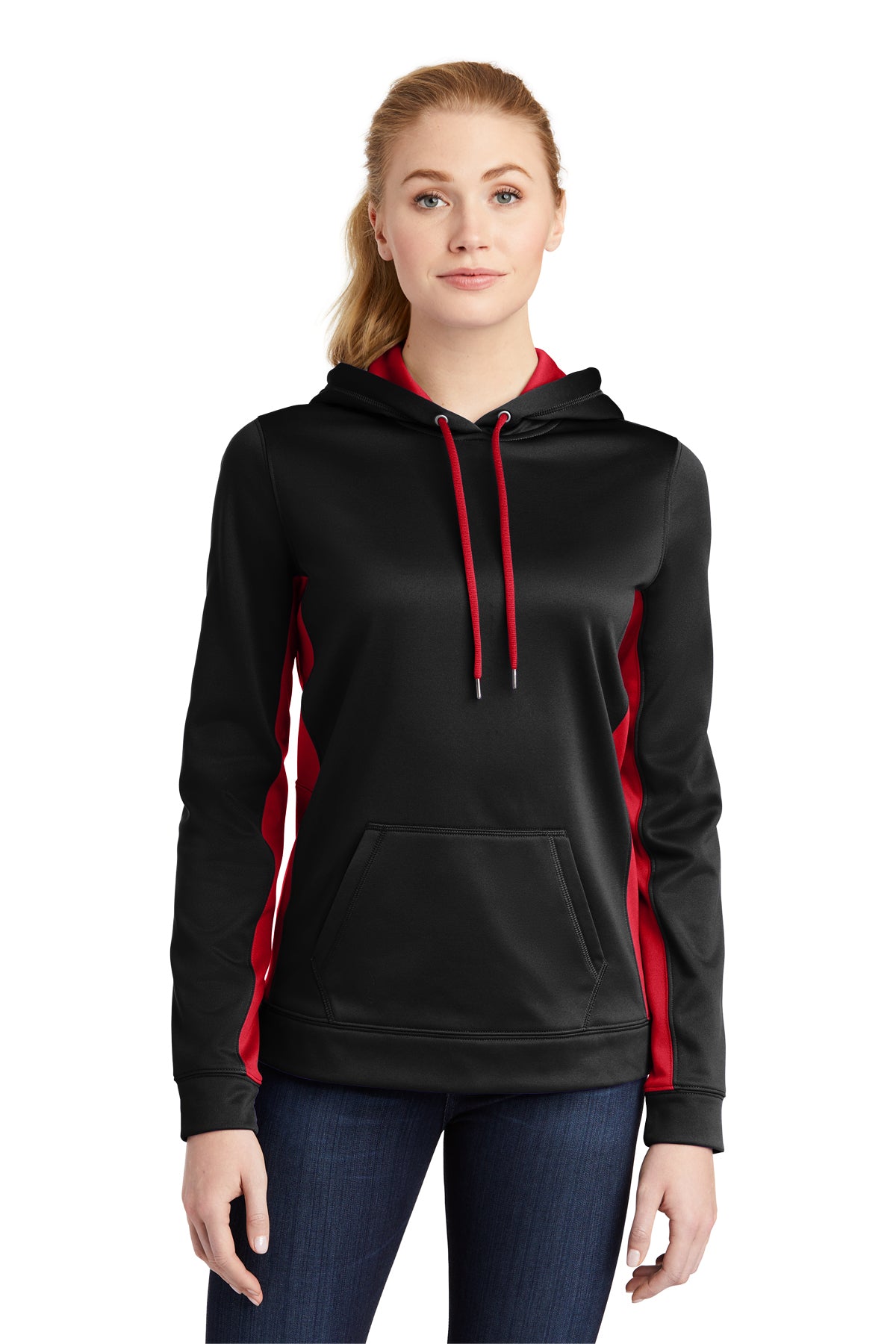 Sport-Tek Ladies Sport-WIck Hooded Pullover - #LST235