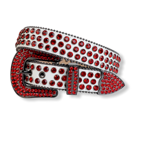 red belt with diamonds