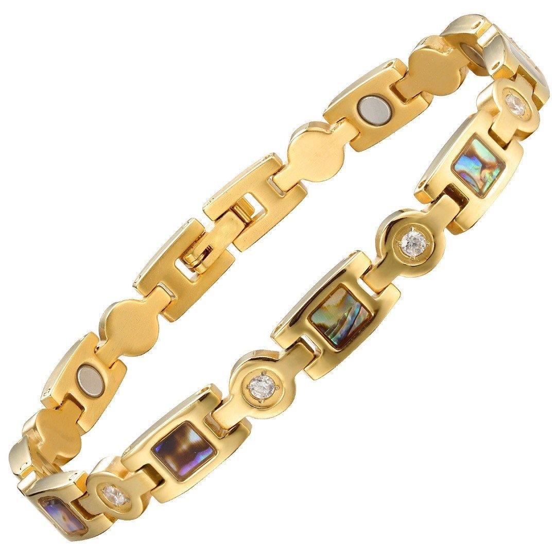 Trinity Gold Stainless Steel Magnetic Bracelet