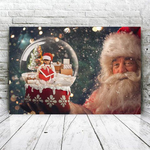 Christmas Family Photoshoot Santas Snowglobe Portrait