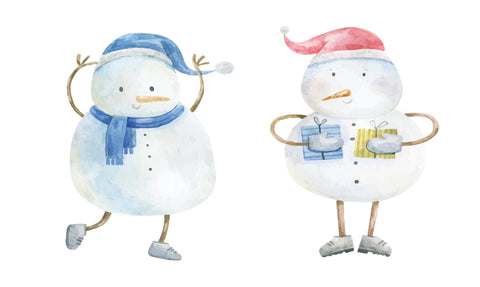 Christmas Painting Ideas Dancing Snowmen