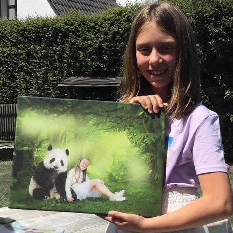 Gifts for granddaughter animal portrait