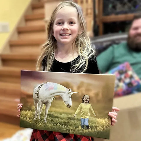 Thanksgiving gifts for kids unicorn portrait present