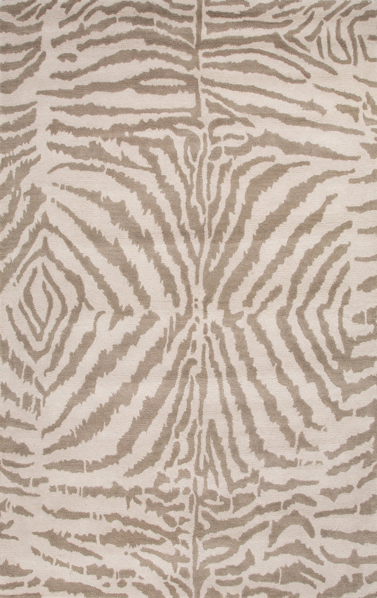 Jaipur Rugs Modern Animal Print Pattern Taupe/Ivory Wool Area Rug LST2