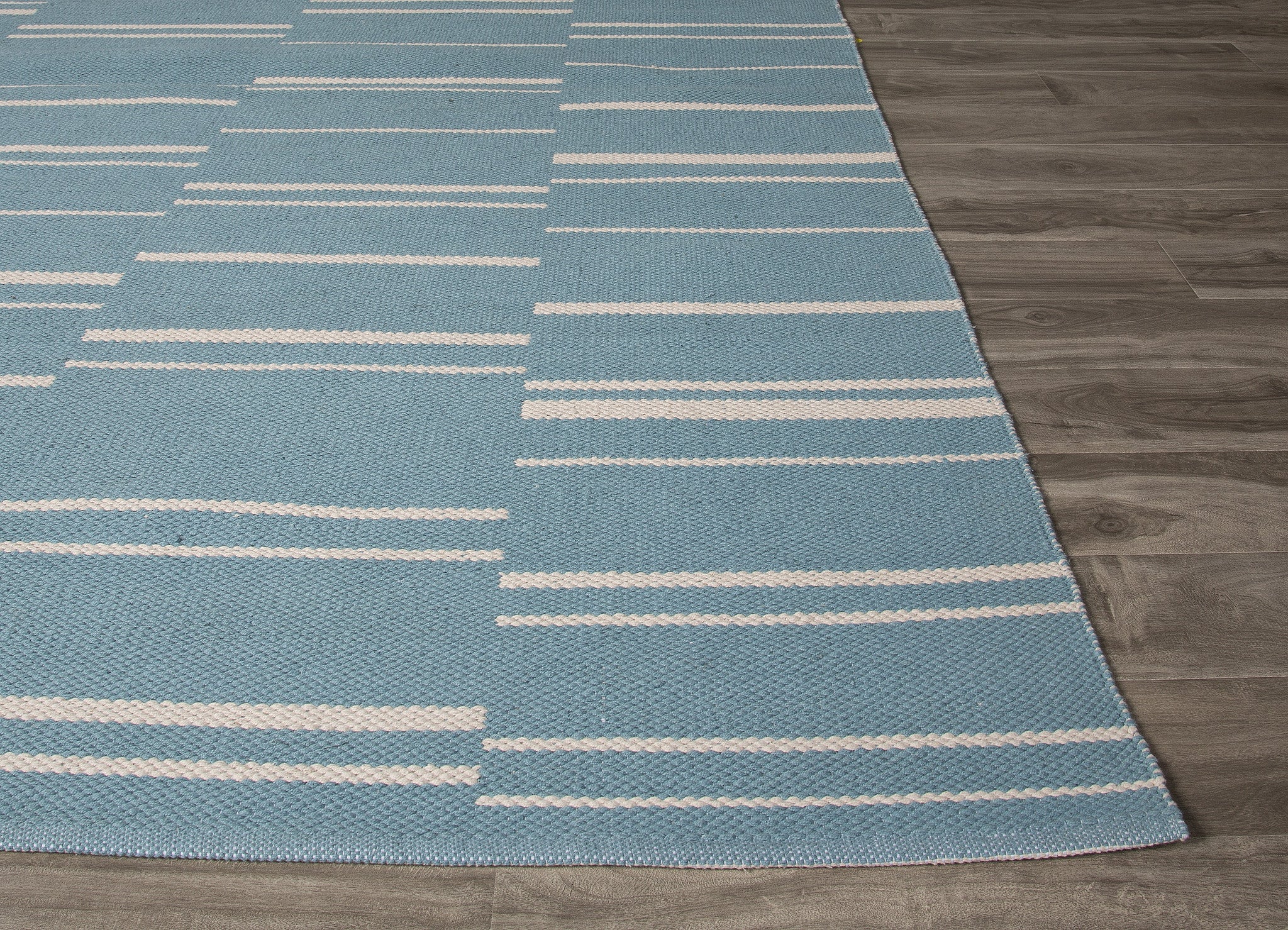 Jaipur Rugs FlatWeave Stripe Pattern Blue/White Cotton Area Rug SON01