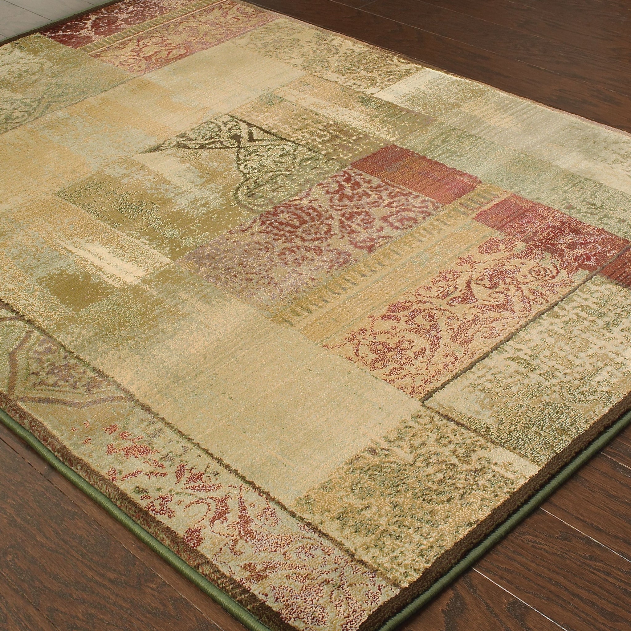 Oriental Weavers Generations 1527X Green/Beige Geometric Area Rug