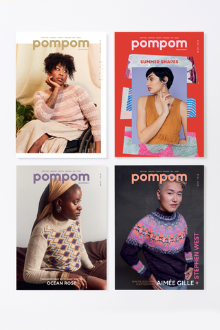 4 issues of Pompom magazine