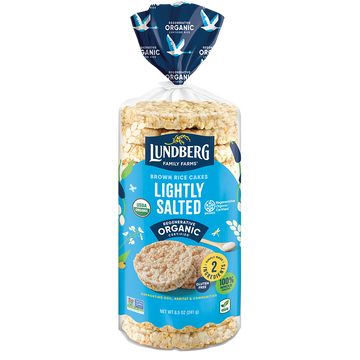 Organic Brown Rice Cakes - Lightly Salted