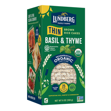 Organic Basil & Thyme Thin Rice Cakes