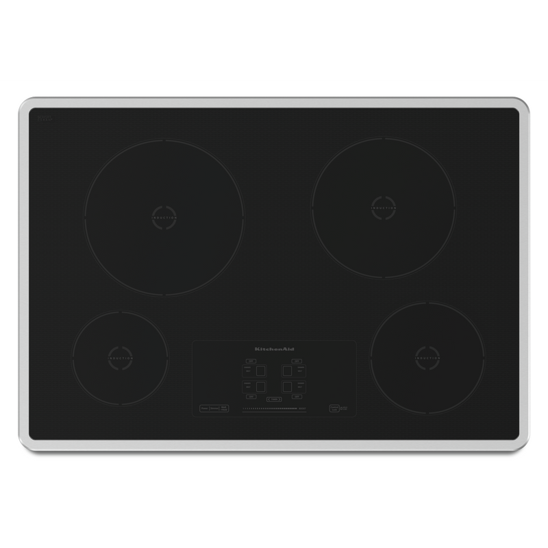 30" Induction Cooktop with 4 Elements and Touch-Activated Controls KICU500XSS