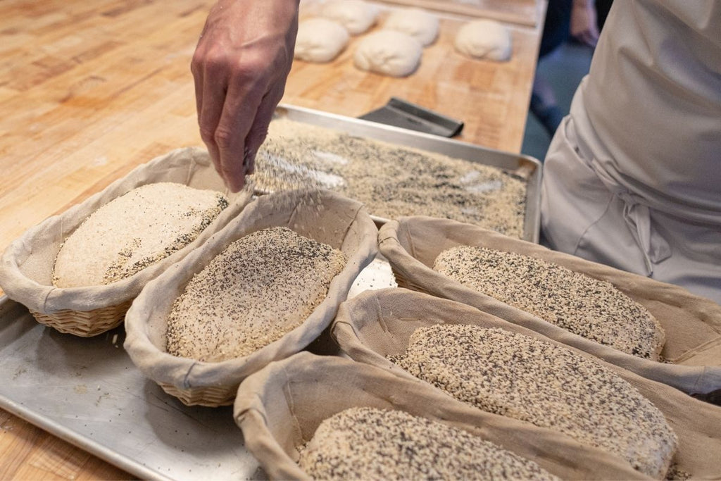 Adding seeds to sourdough bread