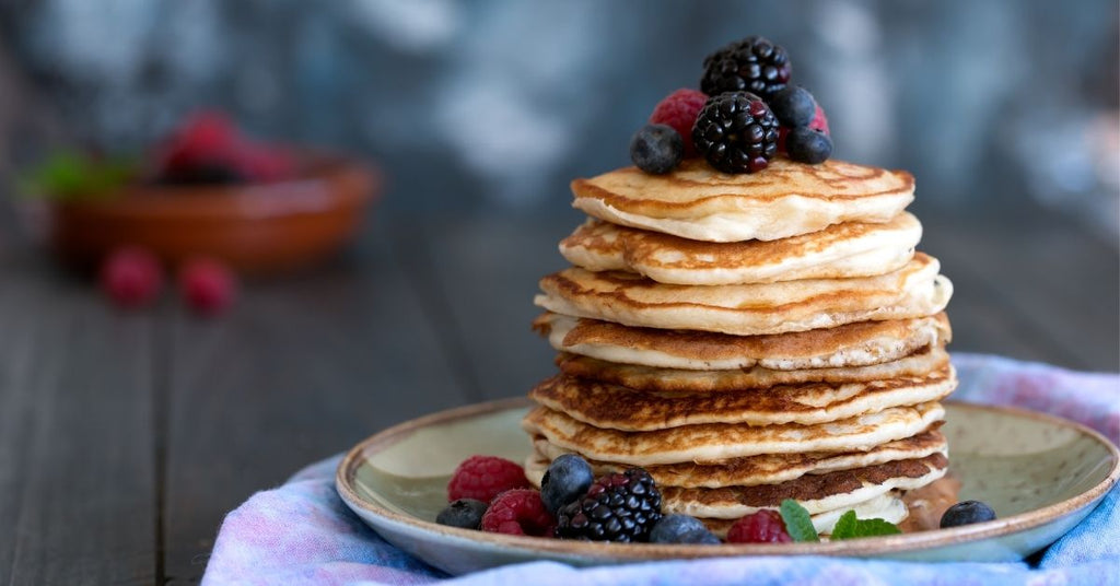 Fluffy sourdough pancakes