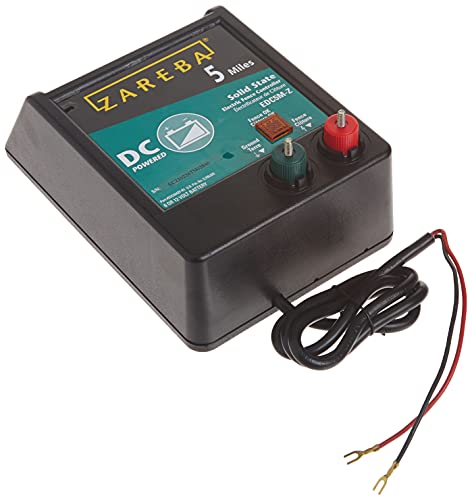 Zareba EDC5M-Z 5-Mile Battery Operated Solid State Fence Charger – 