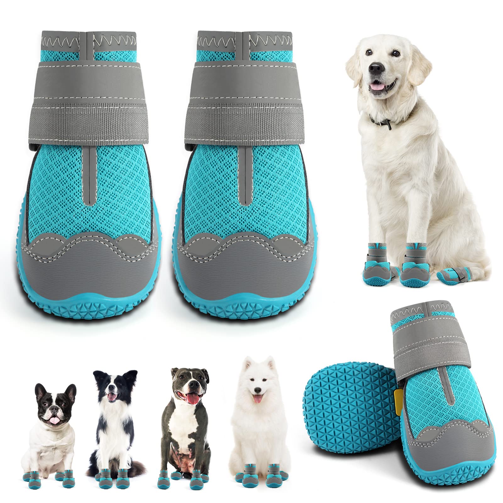 JZXOIVA Dog Shoes for Small Dogs Boots, Breathable Dog India