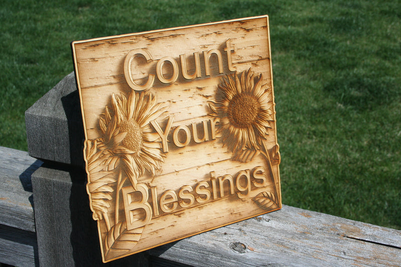 7 x 9 Inch Engraved Irish Blessing Genuine Alder Wood Wall or Table Decor  Art