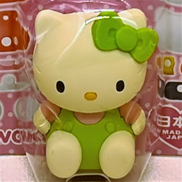 Iwako Hello Kitty - Green Front Closeup