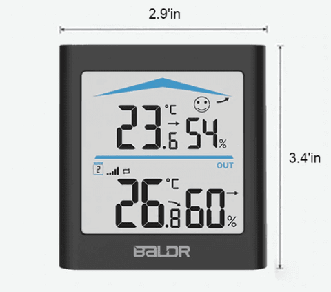 Thermomètre Extérieur Hygromètre